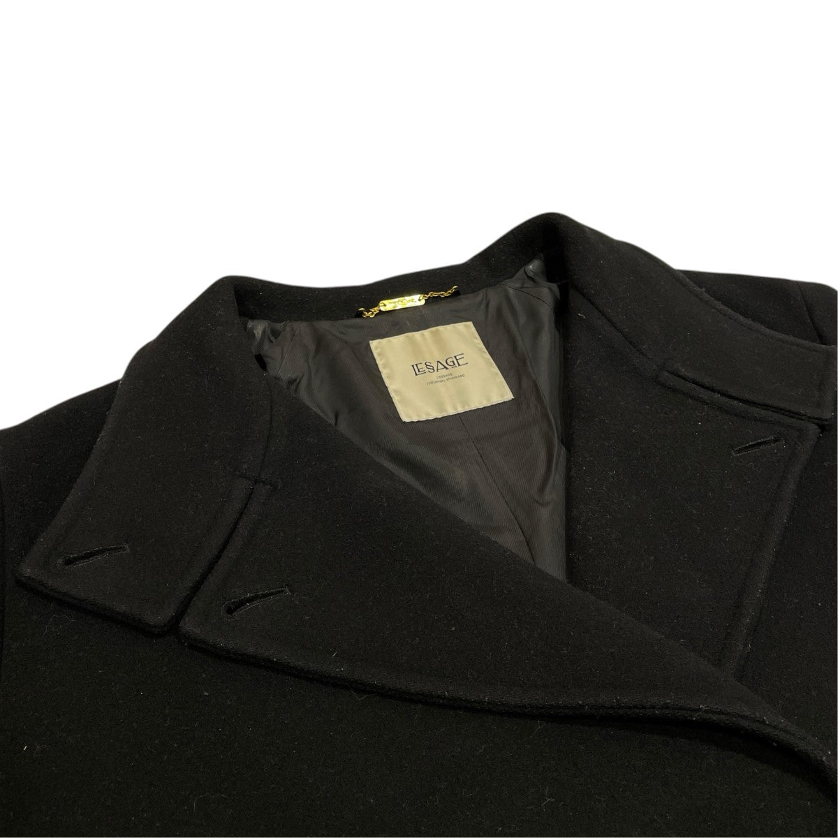 journal standard L’essage MANTECOトップビーバースタンドショートコートウールコート22 020 370 2030 3 0 古着・中古-4枚目のアイテム画像