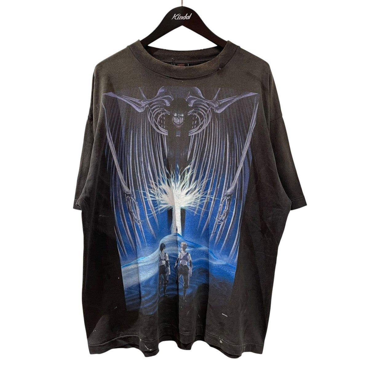 SAINT MICHAEL 進撃の巨人 ATTACK ON TITAN BLK半袖TシャツSM-MK8-0000-C77 古着・中古-1枚目のアイテム画像