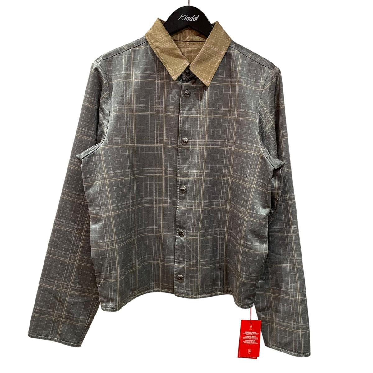 DIESEL J-CONS Grey Beige JacketsジャケットA23540 古着・中古-1枚目のアイテム画像