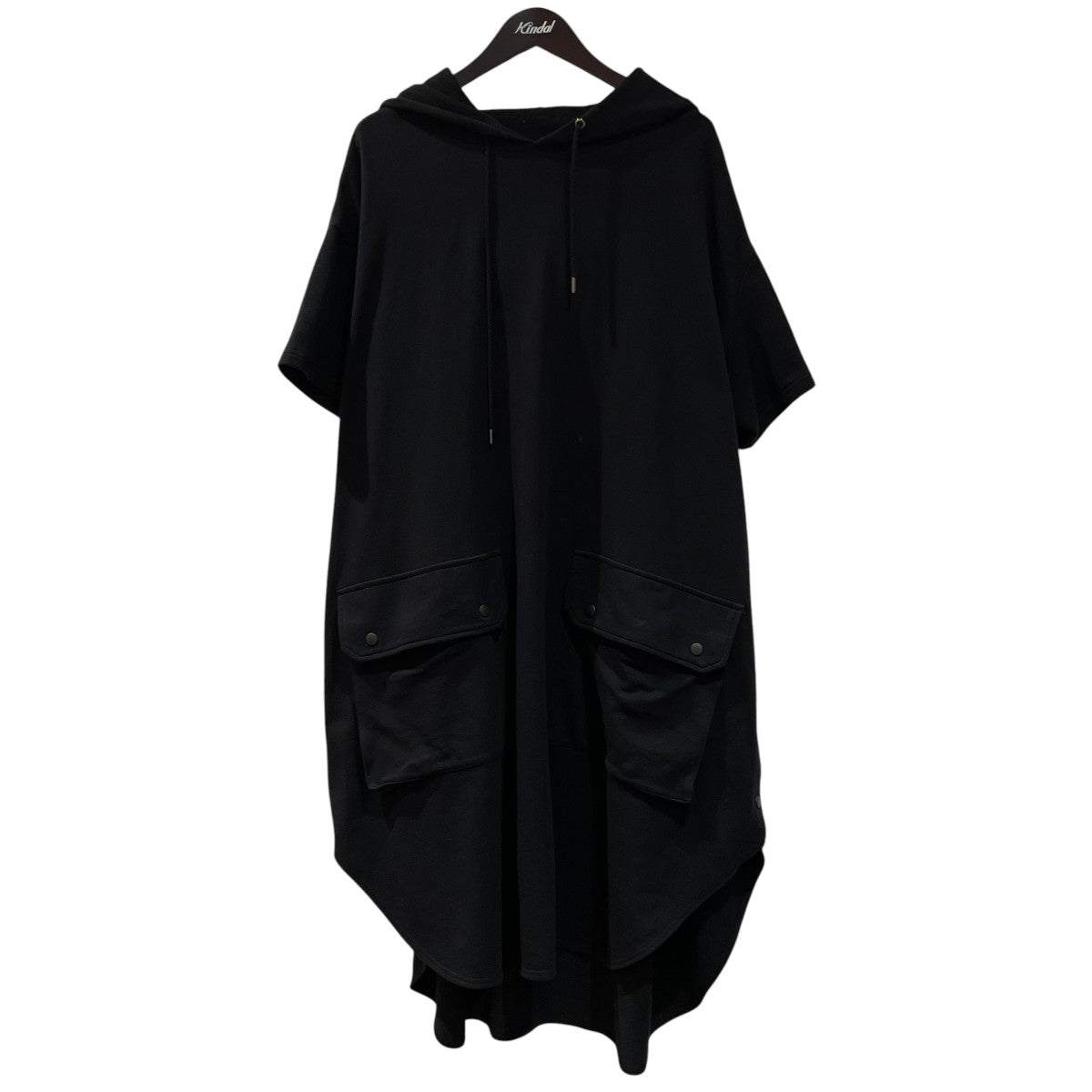 GROUND Y 24SSHOODED HALF SLEEVE DRESS半袖スウェットフーディ―gs t15 005 古着・中古-1枚目のアイテム画像