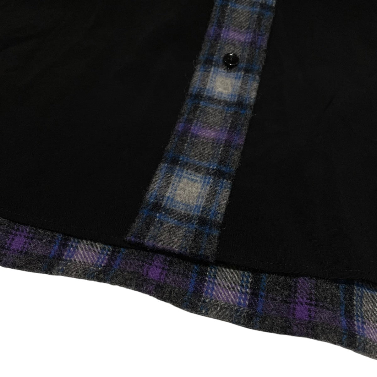 GROUND Y COMBINATION SHIRTトリアセテート、ウール長袖シャツgo b08 800 古着・中古-5枚目のアイテム画像