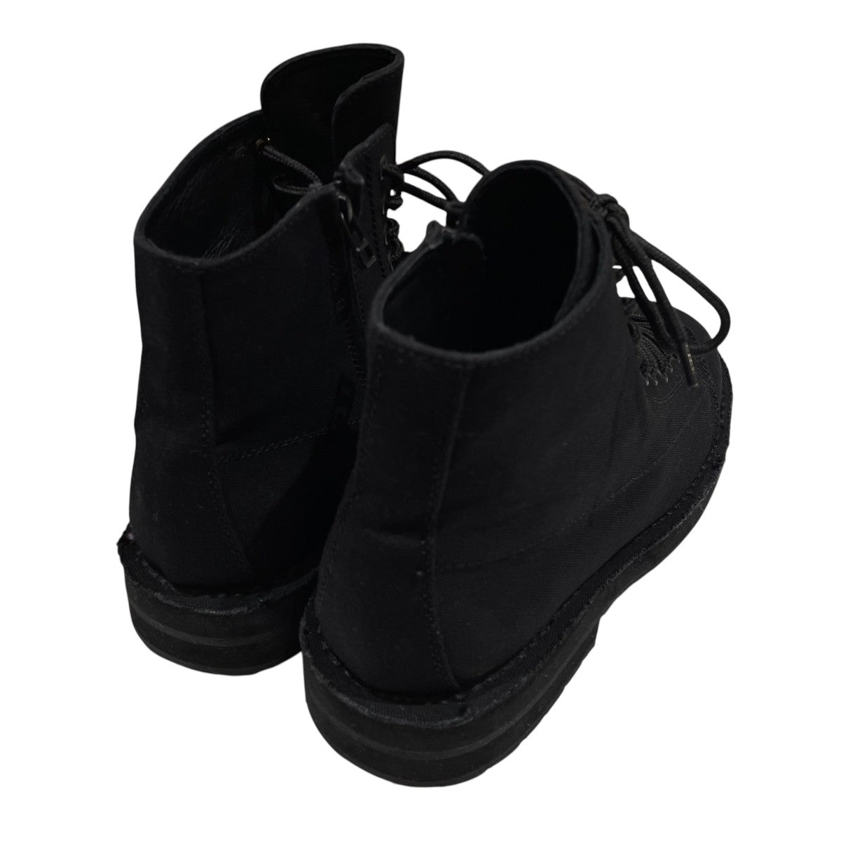 GROUND Y COTTON CANVAS HIGH-TOP SNEAKERSサイドジップブーツ 古着・中古-2枚目のアイテム画像