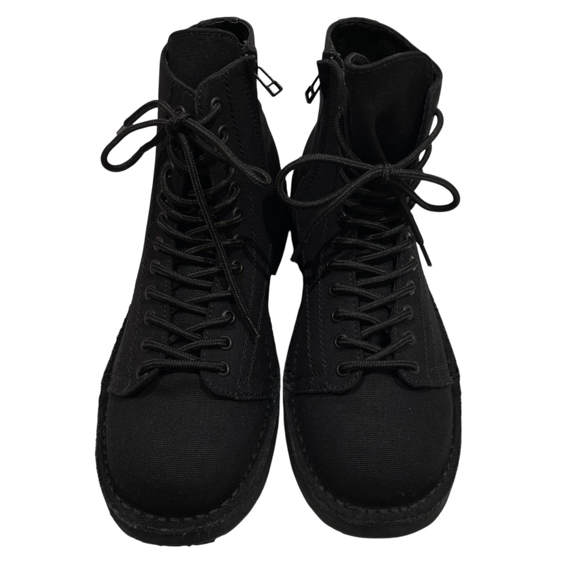 GROUND Y COTTON CANVAS HIGH-TOP SNEAKERSサイドジップブーツ 古着・中古-3枚目のアイテム画像