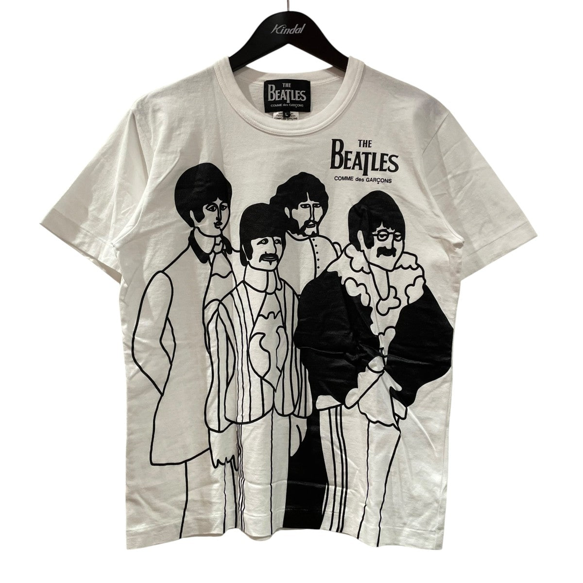 COMME des GARCONS THE BEATLES CDG T-Shirt半袖TシャツVZ-T039 古着・中古-1枚目のアイテム画像