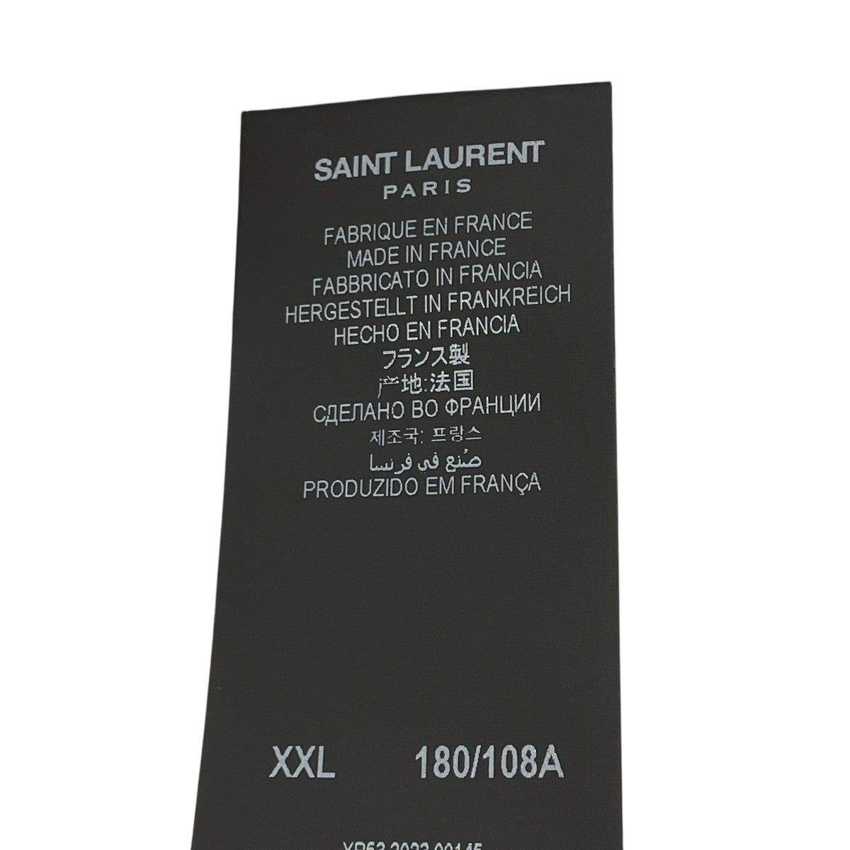 Saint Laurent Paris 23SSWraparound Jersey Topノースリーブブラウス759246 Y37CD 古着・中古-5枚目のアイテム画像