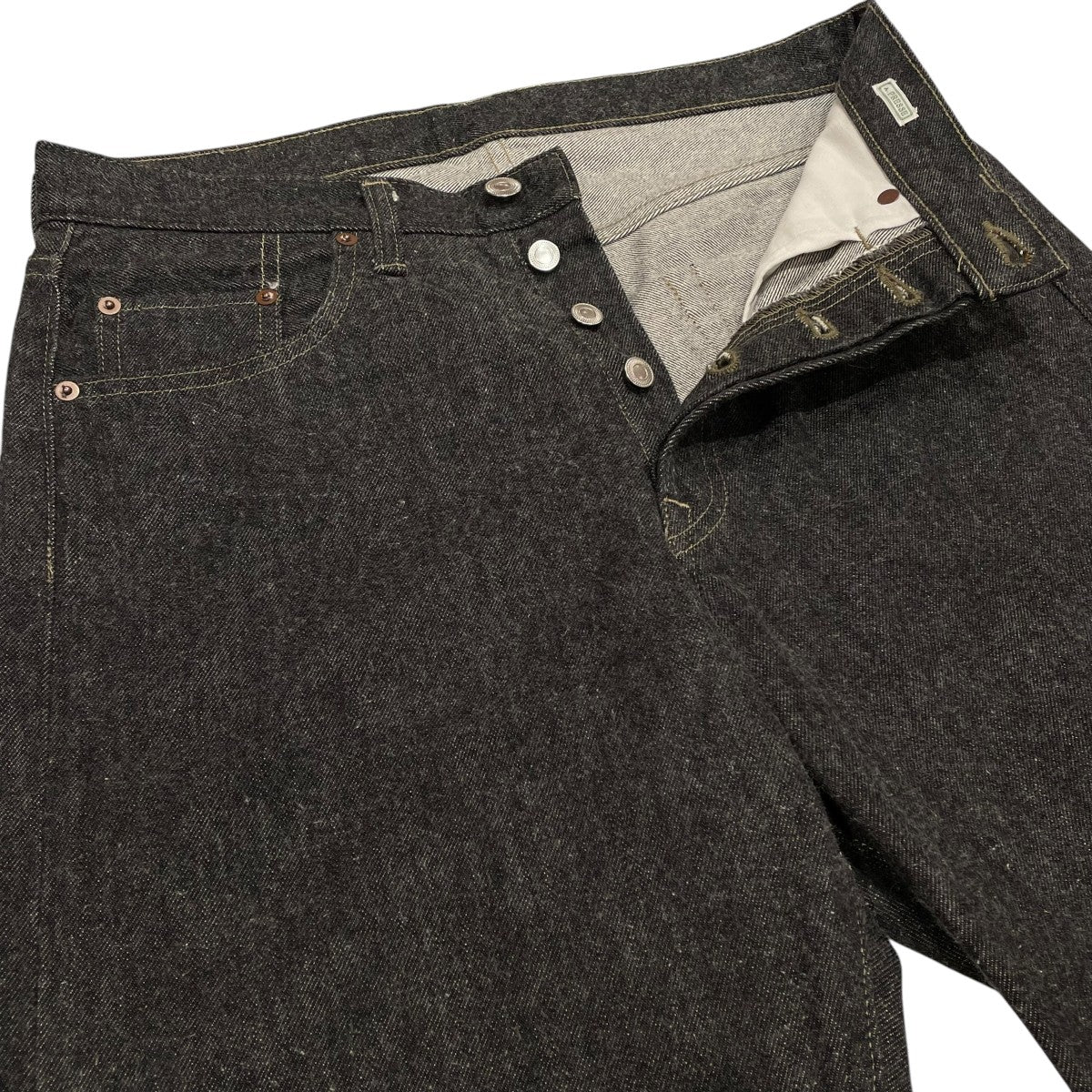 Black Washed Denim PantsデニムパンツAP-4007