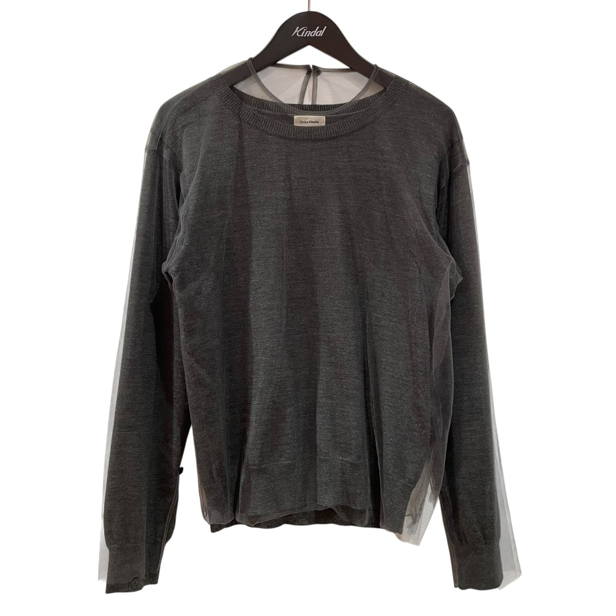 Chika Kisada 別注Tulle Combination Knit POニットCK-24305 古着・中古-1枚目のアイテム画像