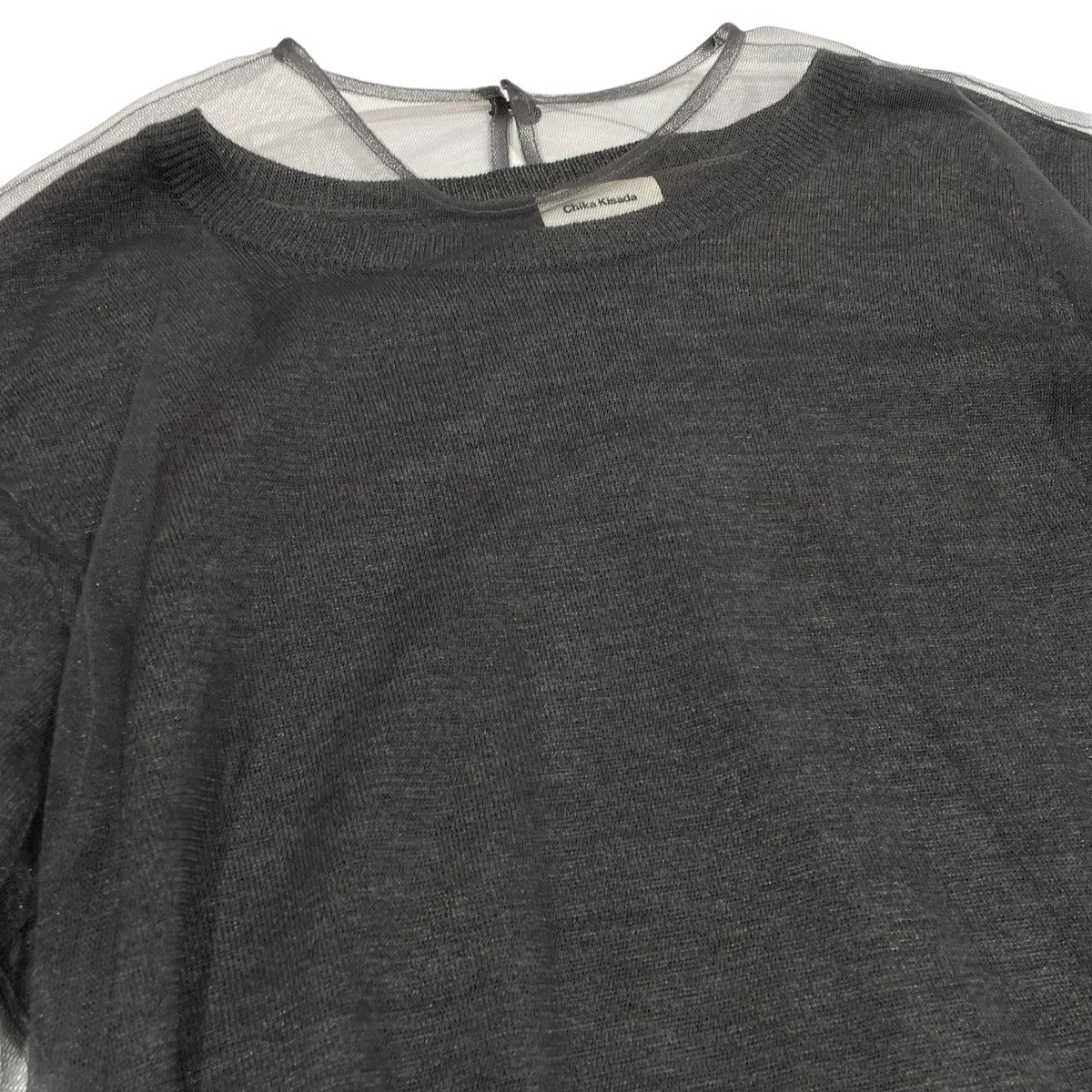 Chika Kisada 別注Tulle Combination Knit POニットCK-24305 古着・中古-3枚目のアイテム画像