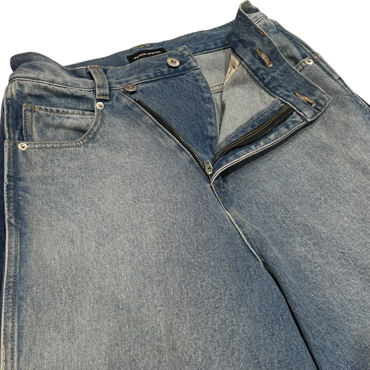MAISON SPECIAL Side-Tuck Cocoon Denim Pantデニムパンツ21261465801 古着・中古-3枚目のアイテム画像