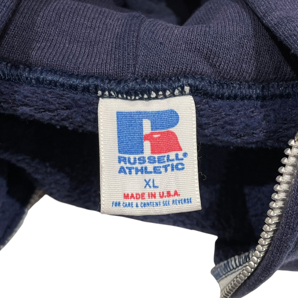 RUSSELL ATHLETIC 80s USA製ジップパーカー 古着・中古-6枚目のアイテム画像
