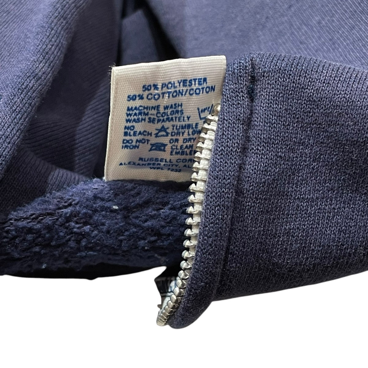 RUSSELL ATHLETIC 80s USA製ジップパーカー 古着・中古-7枚目のアイテム画像