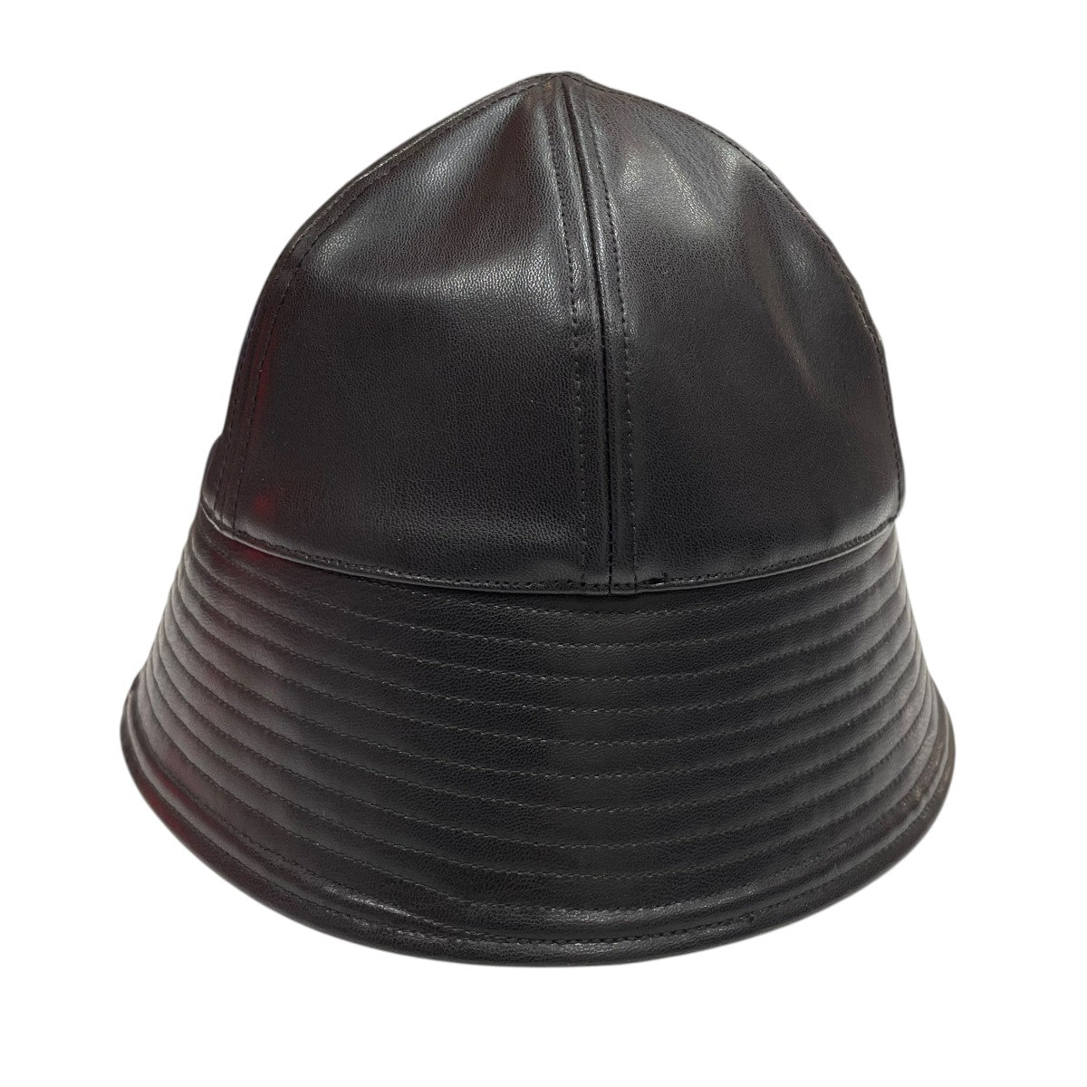 KIJIMA TAKAYUKI APPLE LEATHER SAILOR HATハットW-222839 古着・中古-1枚目のアイテム画像