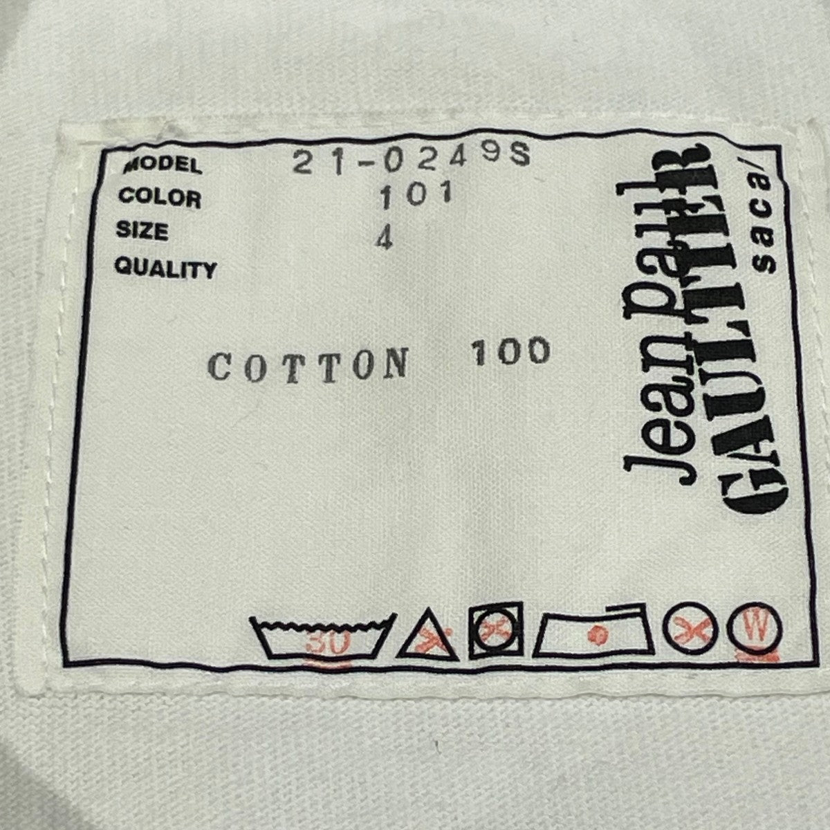 sacai×Jean Paul GAULTIER 半袖Tシャツ21-0249S 古着・中古-7枚目のアイテム画像