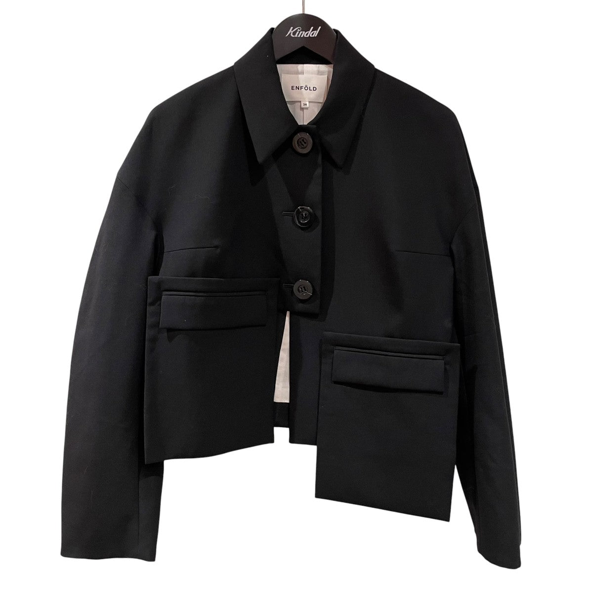 ENFOLD SOUTIEN-COLLAR SHORT-JACKETテーラードジャケット300is130 0131 古着・中古-1枚目のアイテム画像
