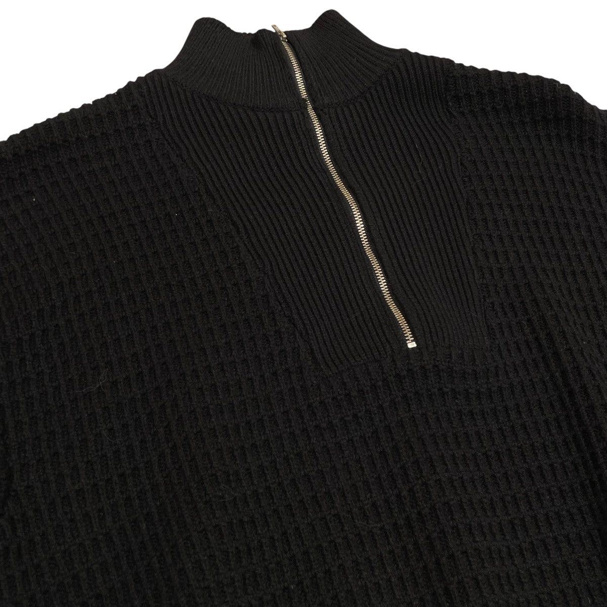RIM．ARK Zip up over knitハーフジップニット460hal70 1231 古着・中古-3枚目のアイテム画像