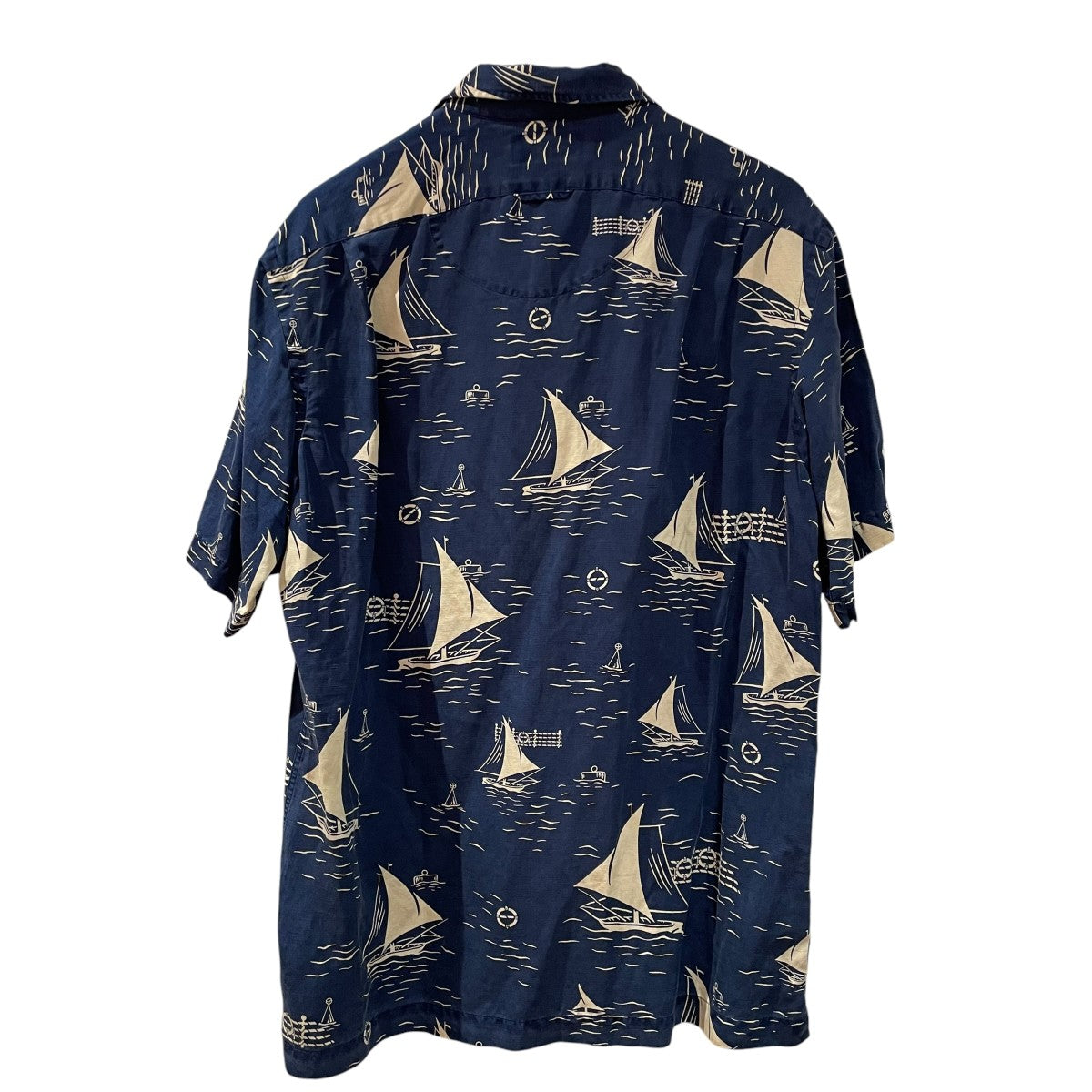 POLO RALPH LAUREN(ポロラルフローレン) 90s半袖シャツ ブルー サイズ