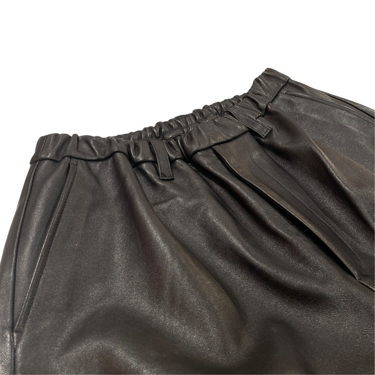 25AWSHEEP LEATHER EASY TROUSERSレザーパンツst.1221