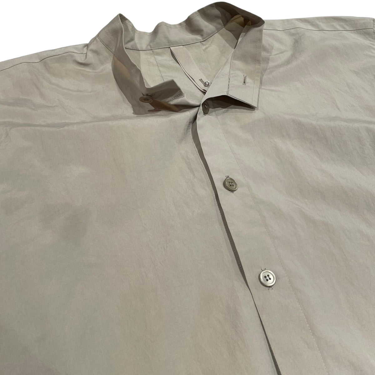 HOMME PLISSE ISSEY MIYAKE 21SSPACKABLE SHIRTバンドカラーシャツHP13FJ326 古着・中古-3枚目のアイテム画像