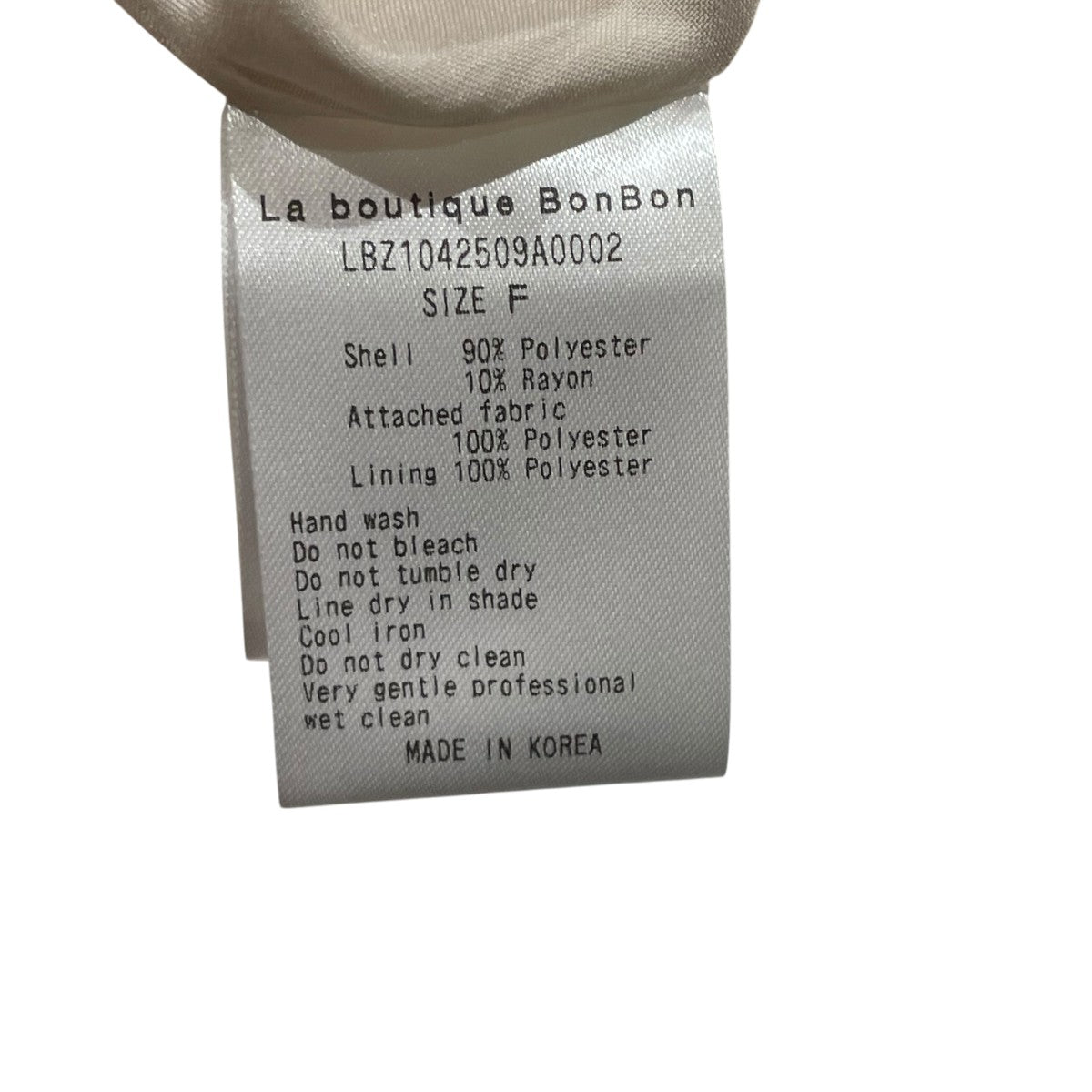 La boutique BonBon スカラップパールウォームジャンドレノースリーブワンピースLBZ1042509A0002 古着・中古-5枚目のアイテム画像