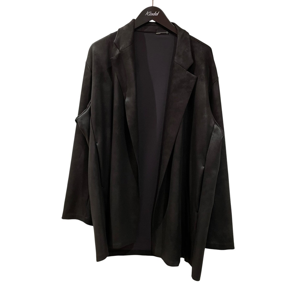 LAD MUSICIAN 26SSSTRETCH FAUX LEATHER JERSEY GOWN JACKETフェイクレザージャケット2126-307 古着・中古-1枚目のアイテム画像