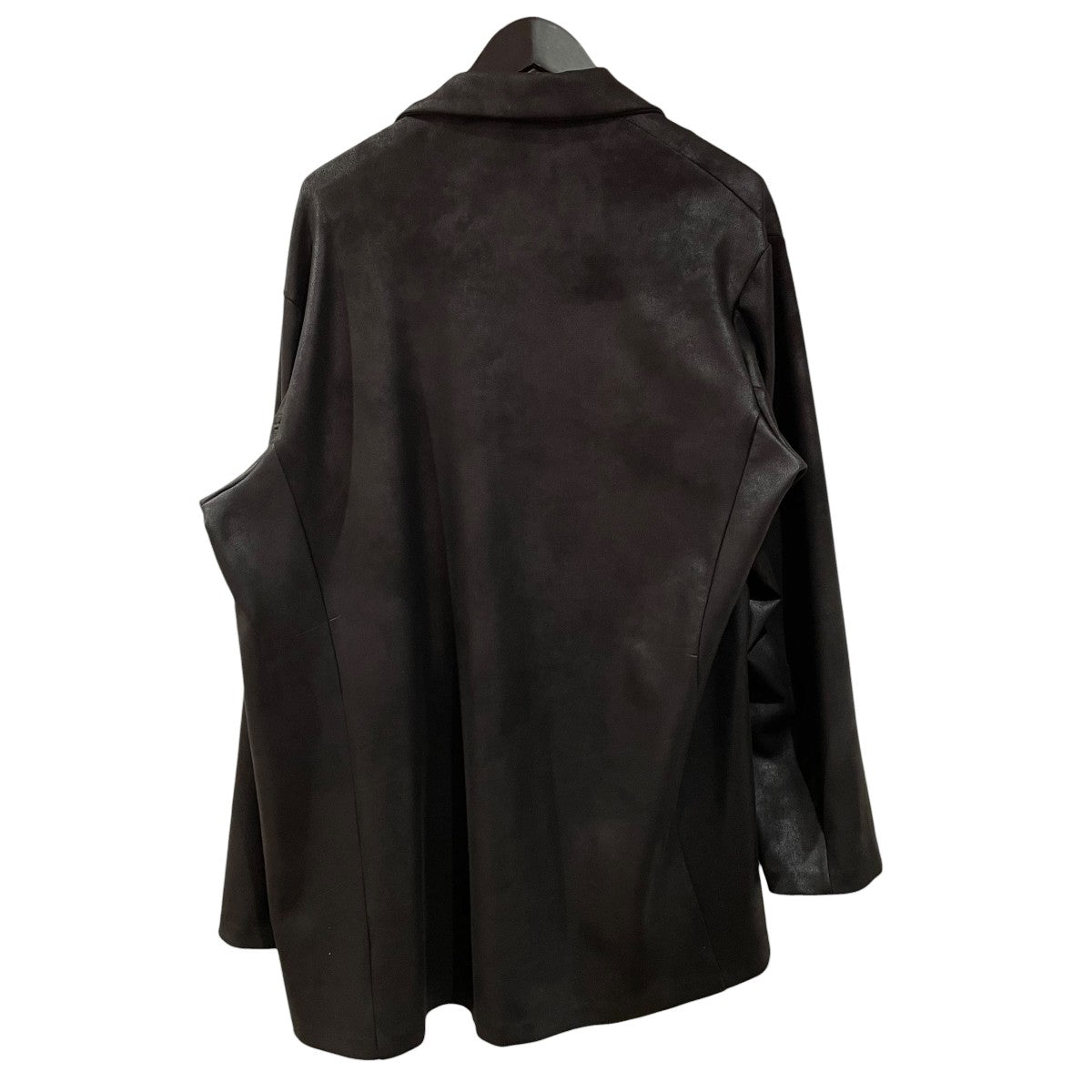 LAD MUSICIAN 26SSSTRETCH FAUX LEATHER JERSEY GOWN JACKETフェイクレザージャケット2126-307 古着・中古-2枚目のアイテム画像