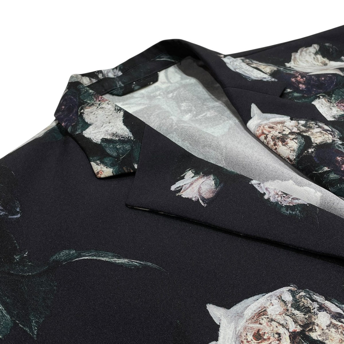 LAD MUSICIAN POLYESTER TROPICAL PAINT FLOWER 2B JACKETテーラードジャケット2323-311 古着・中古-3枚目のアイテム画像