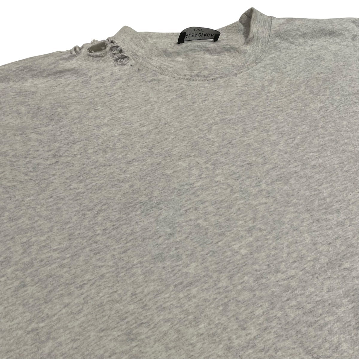 BALENCIAGA デストロイ加工半袖Tシャツ704056 古着・中古-3枚目のアイテム画像