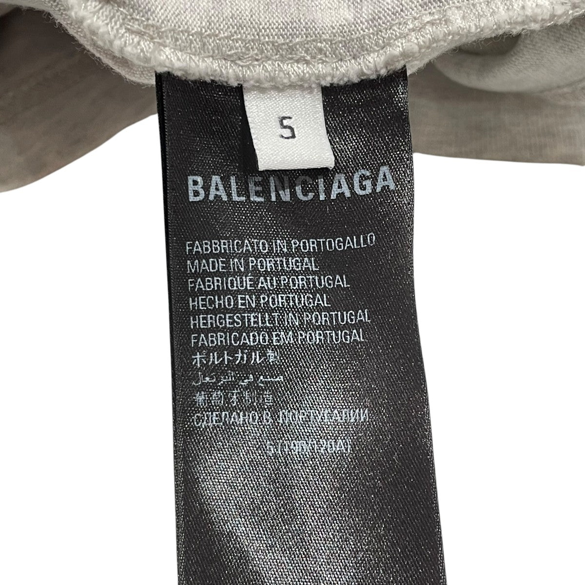 BALENCIAGA デストロイ加工半袖Tシャツ704056 古着・中古-6枚目のアイテム画像