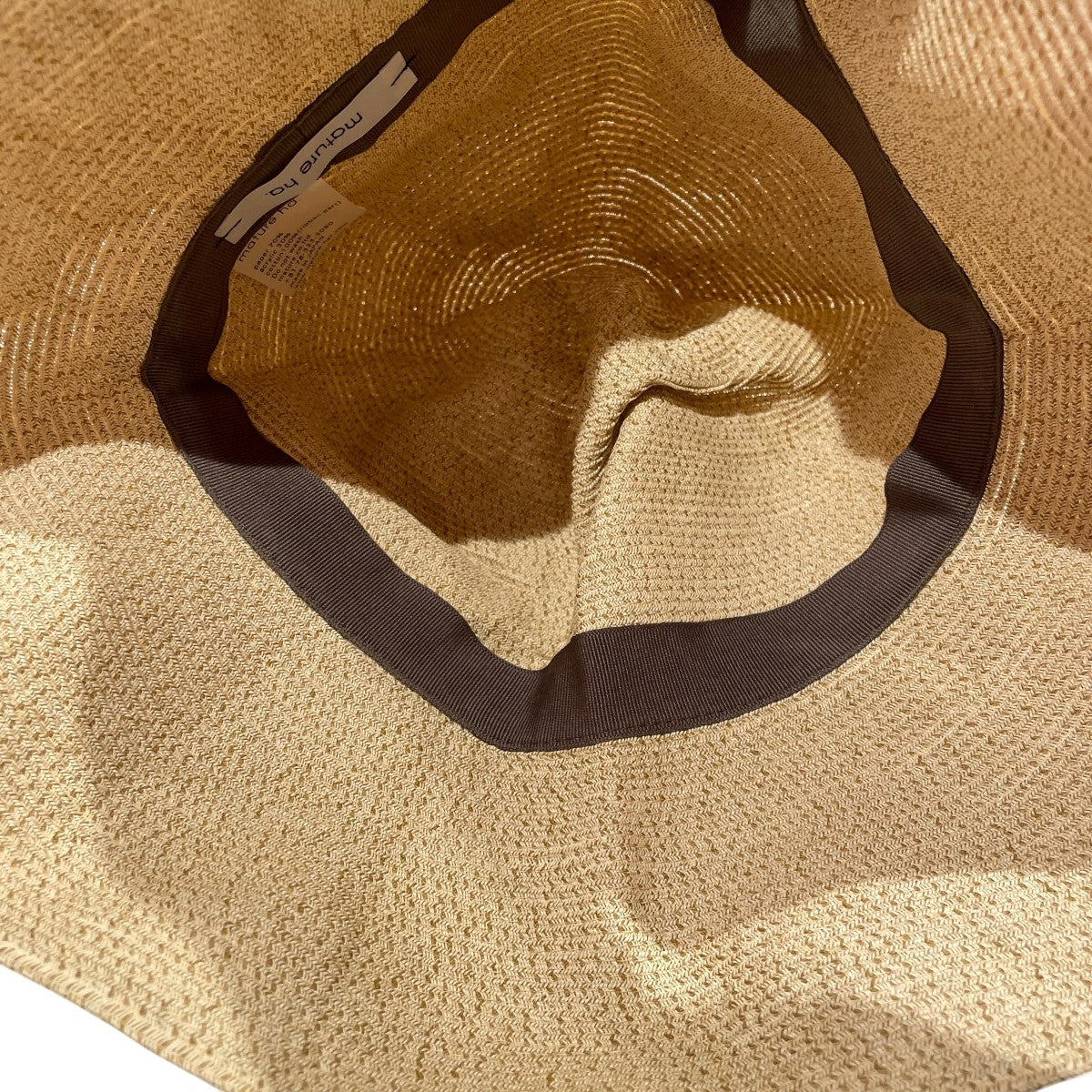 WR paper braid light hat wideストローハットmpb 01w