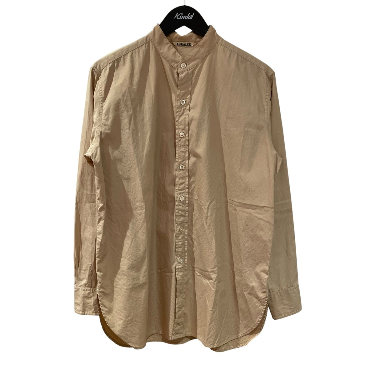 AURALEE WASHED FINX TWILL SHIRTS長袖シャツa9as03tn 古着・中古-1枚目のアイテム画像