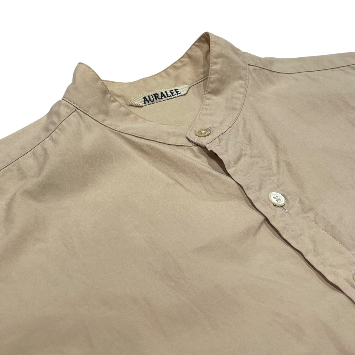 AURALEE WASHED FINX TWILL SHIRTS長袖シャツa9as03tn 古着・中古-3枚目のアイテム画像