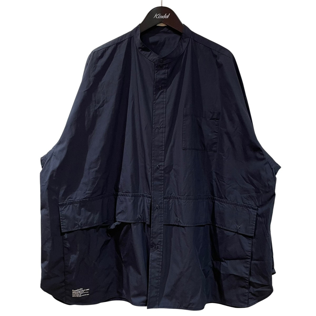 FreshService CARGO POCKET UTILITY SHIRTバンドカラーシャツFSW-22-SH 146 古着・中古-1枚目のアイテム画像