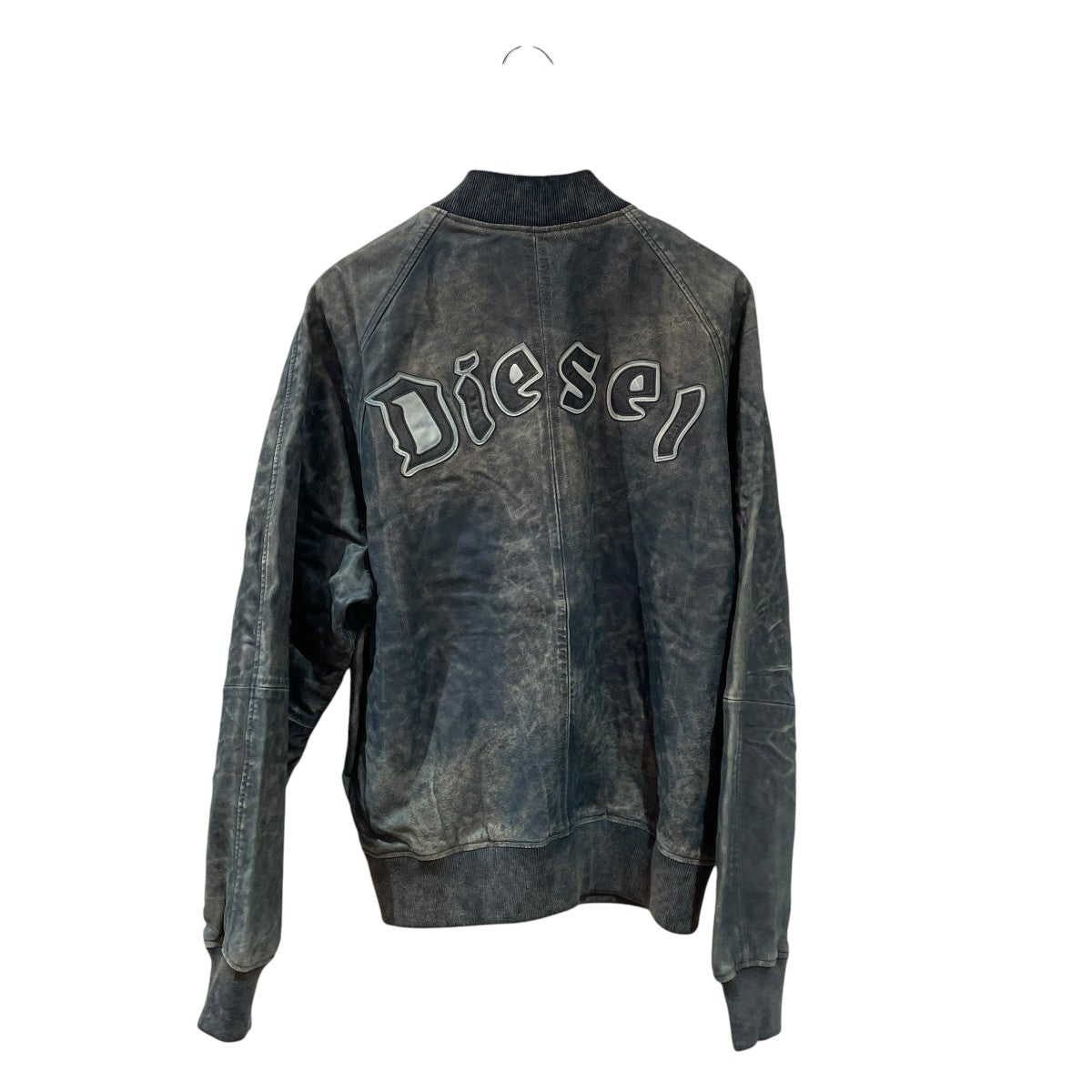 26SSL-Cobb Faded Leather Bomber Jacketジップジャケットa20097