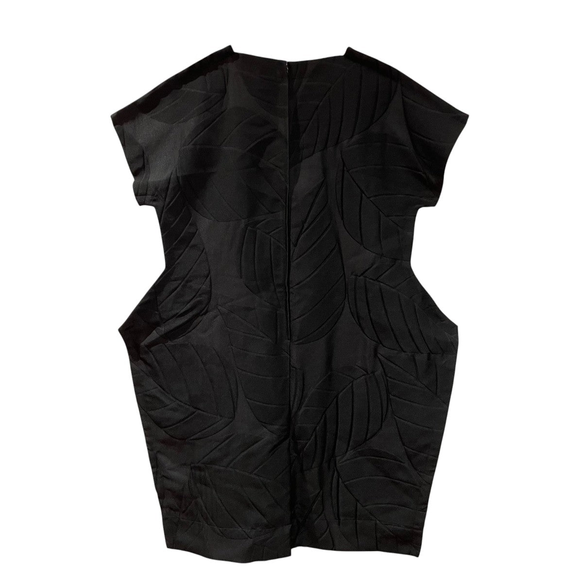 COMME des GARCONS リーフエンボス二次元ワンピースノースリーブワンピースGI-O006 古着・中古-2枚目のアイテム画像