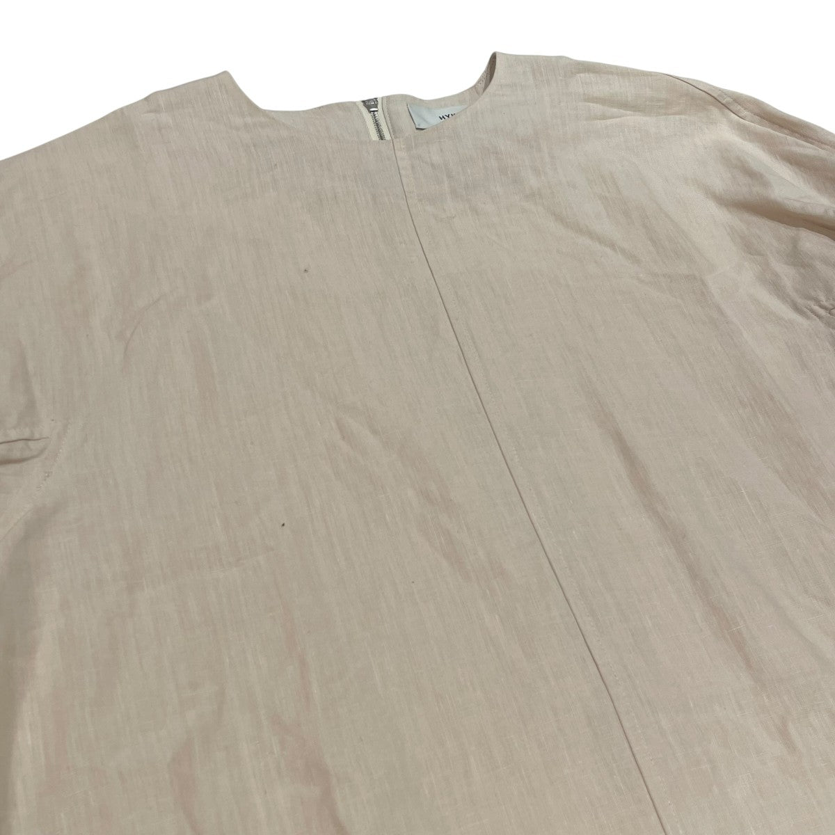 HYKE 23SSLINEN SMOCKED BLOUSE長袖ブラウス 古着・中古-3枚目のアイテム画像