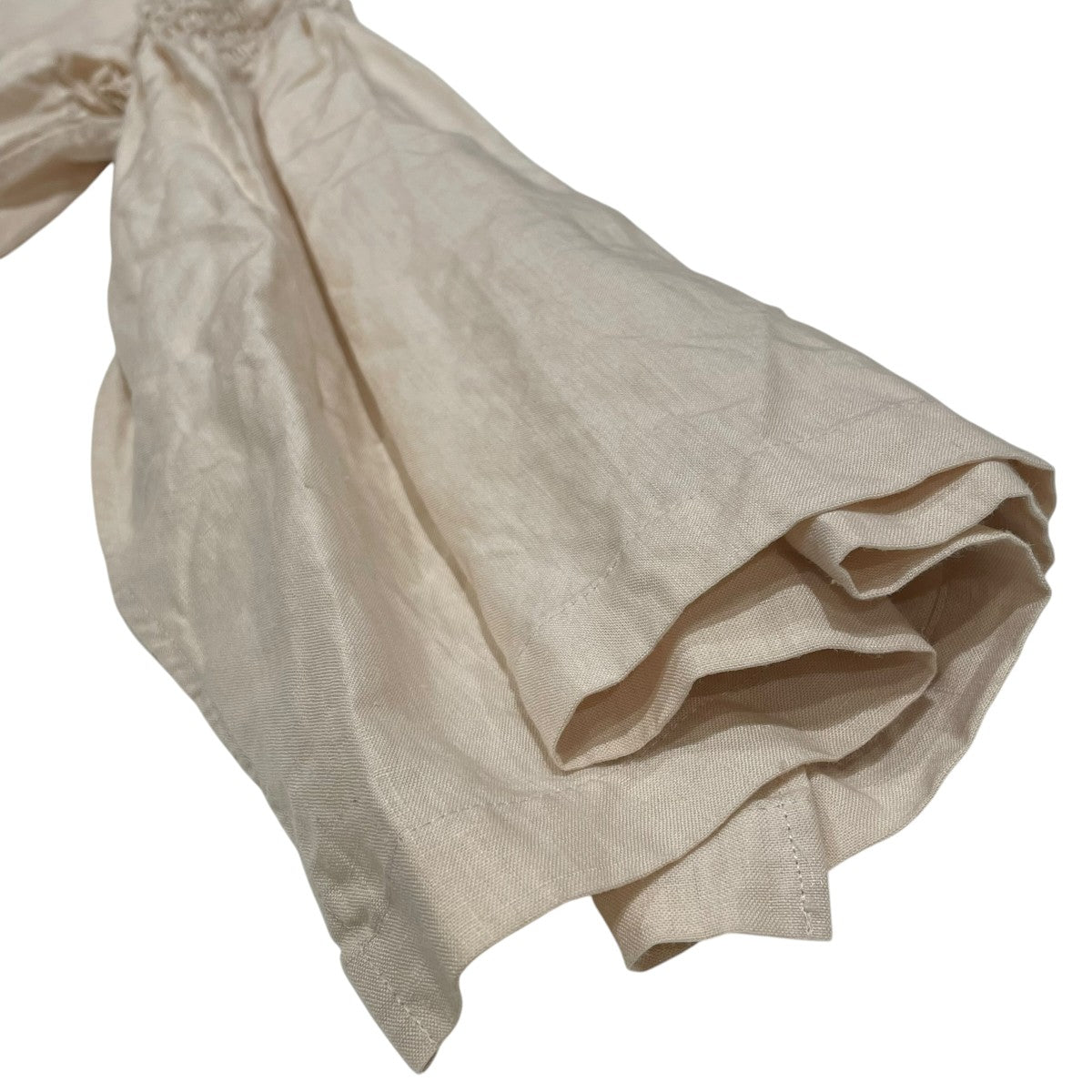 HYKE 23SSLINEN SMOCKED BLOUSE長袖ブラウス 古着・中古-4枚目のアイテム画像