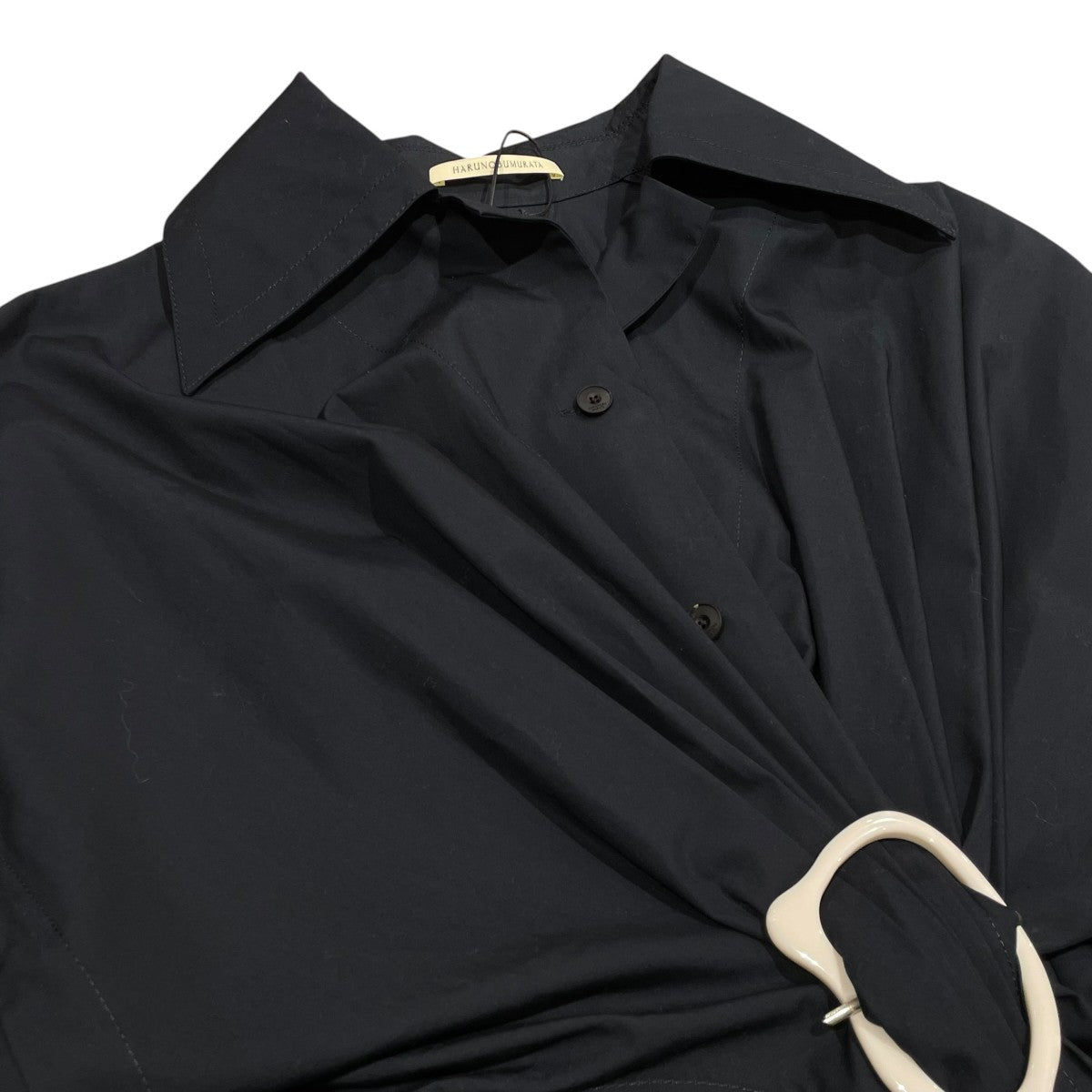 HARUNOBUMURATA MARIALUISA-GATHERED SHIRT WITH BUCKLE長袖ブラウスHM25W755-STY13 古着・中古-3枚目のアイテム画像