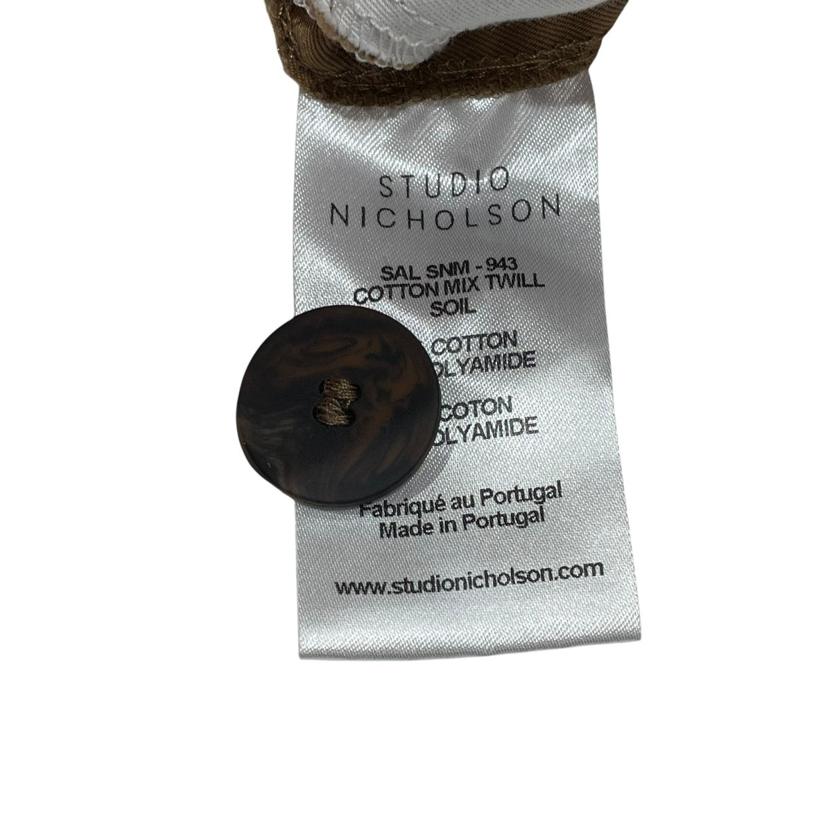 STUDIO NICHOLSON SAL COTTON MIX TWILLコットンツイルパンツsnm 943 古着・中古-5枚目のアイテム画像