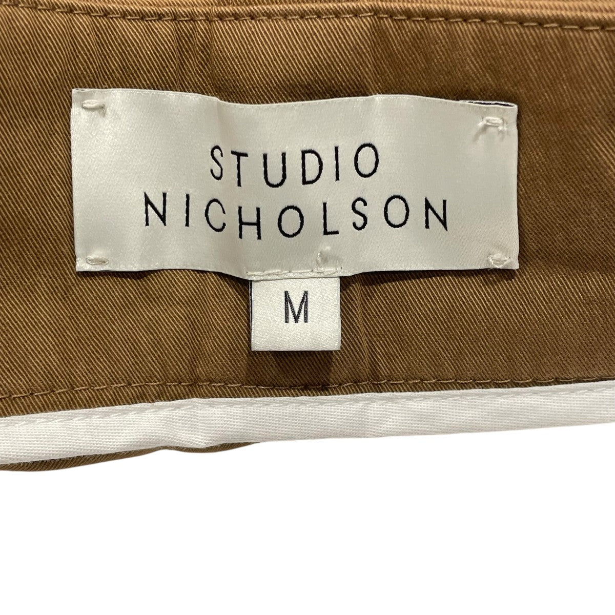 STUDIO NICHOLSON SAL COTTON MIX TWILLコットンツイルパンツsnm 943 古着・中古-6枚目のアイテム画像