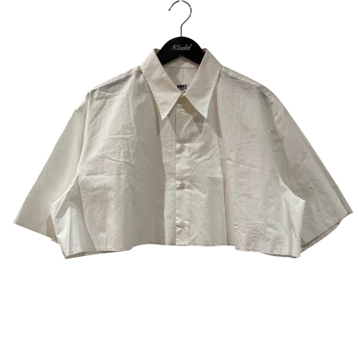 MM6 Maison Margiela 23SSクロップドブラウスシャツ半袖シャツs62dr003 古着・中古-1枚目のアイテム画像