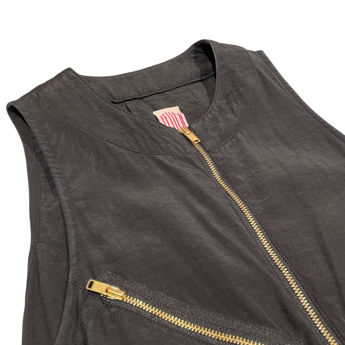 FETICO SLEEVELESS NYLON JUMPSUITSオーバーオールftc222 0801 古着・中古-3枚目のアイテム画像