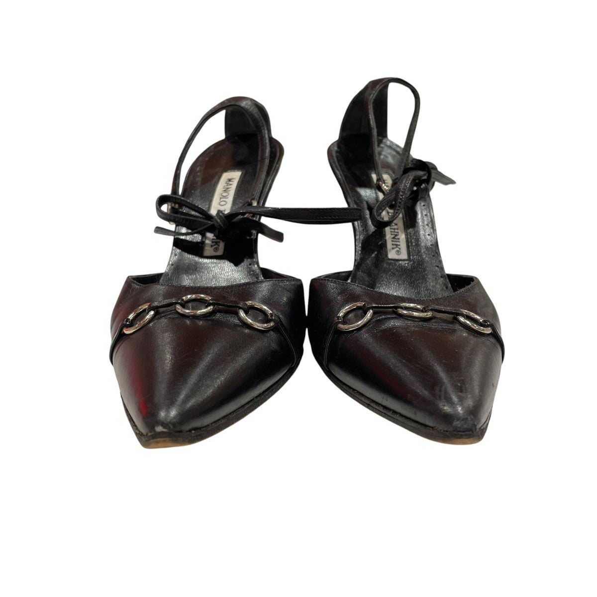 Manolo Blahnik レザーパンプス 古着・中古-2枚目のアイテム画像