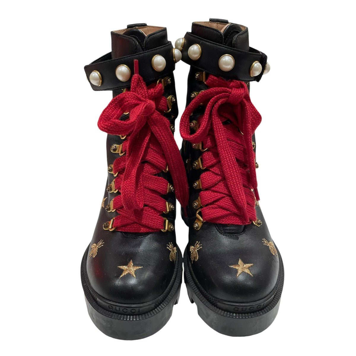 GUCCI レザーブーツ498695 古着・中古-2枚目のアイテム画像