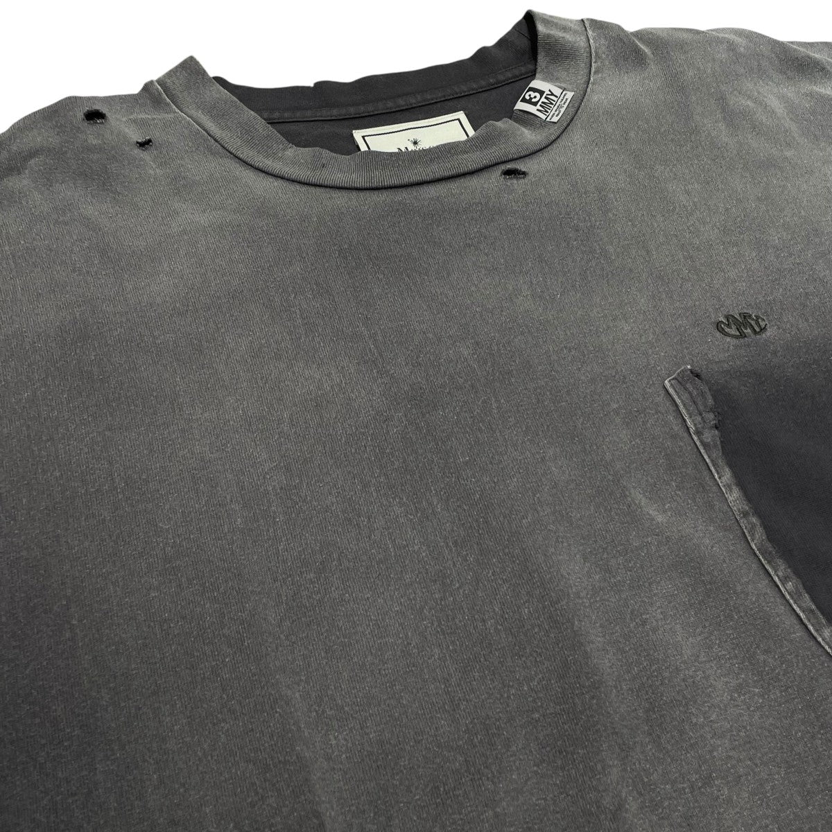 Maison MIHARA YASUHIRO Sun Faded Like T-shirt半袖TシャツA14TS611 古着・中古-3枚目のアイテム画像