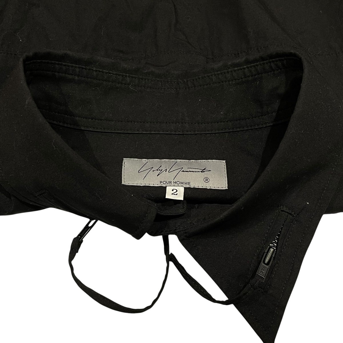 Yohji Yamamoto pour homme 23SSパッチワークZIP衿B長袖シャツHZ-B18-012 古着・中古-7枚目のアイテム画像