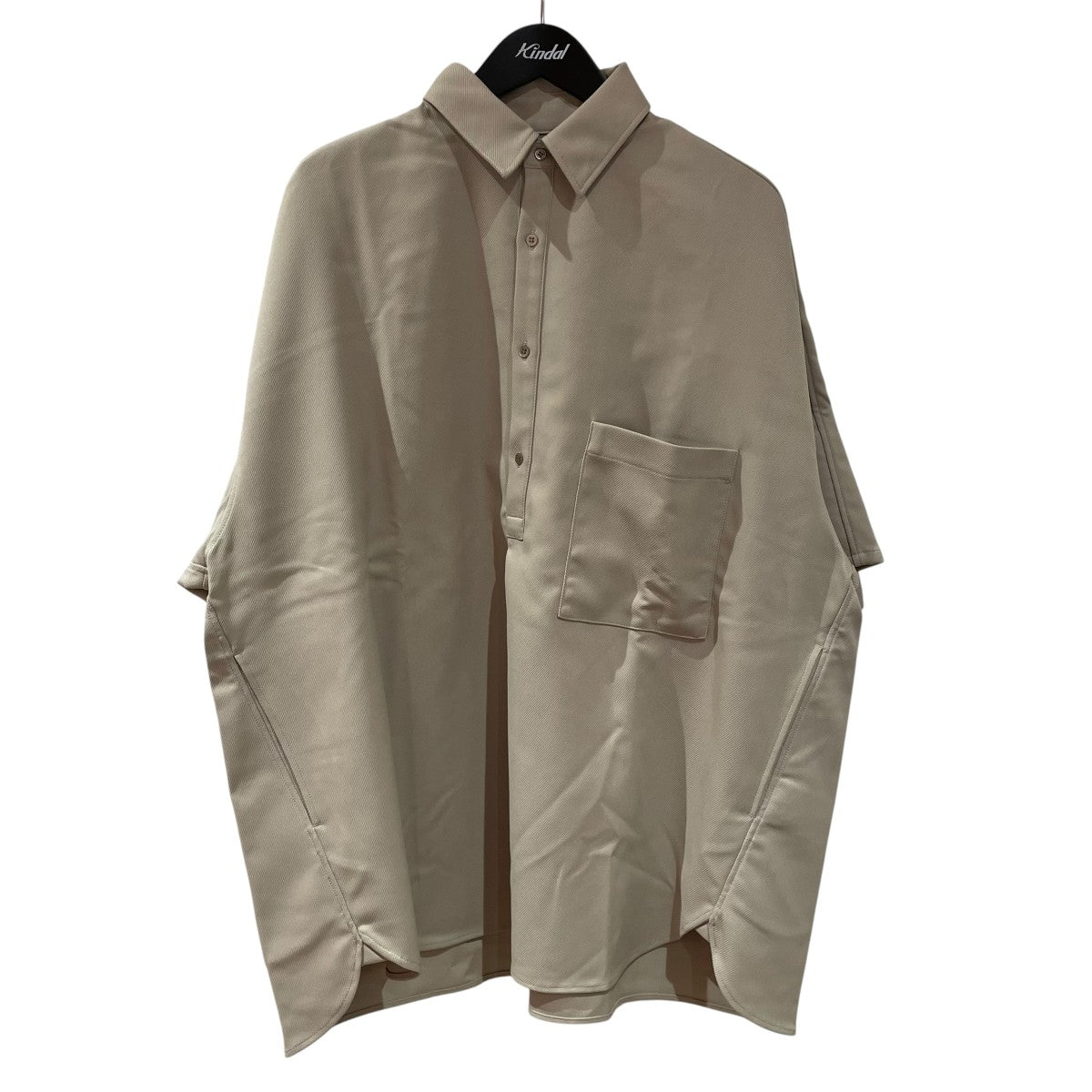 Graphpaper Stretch Kersey Short Yoke Sleeve Shirt半袖シャツGM221-50086 古着・中古-1枚目のアイテム画像