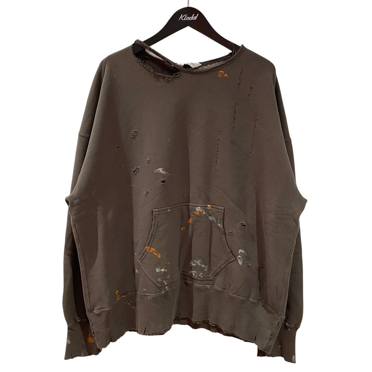 ANCELLM HOODIE CUTOFF CRASH SWEAT SHIRTスウェットANC-CT31 古着・中古-1枚目のアイテム画像