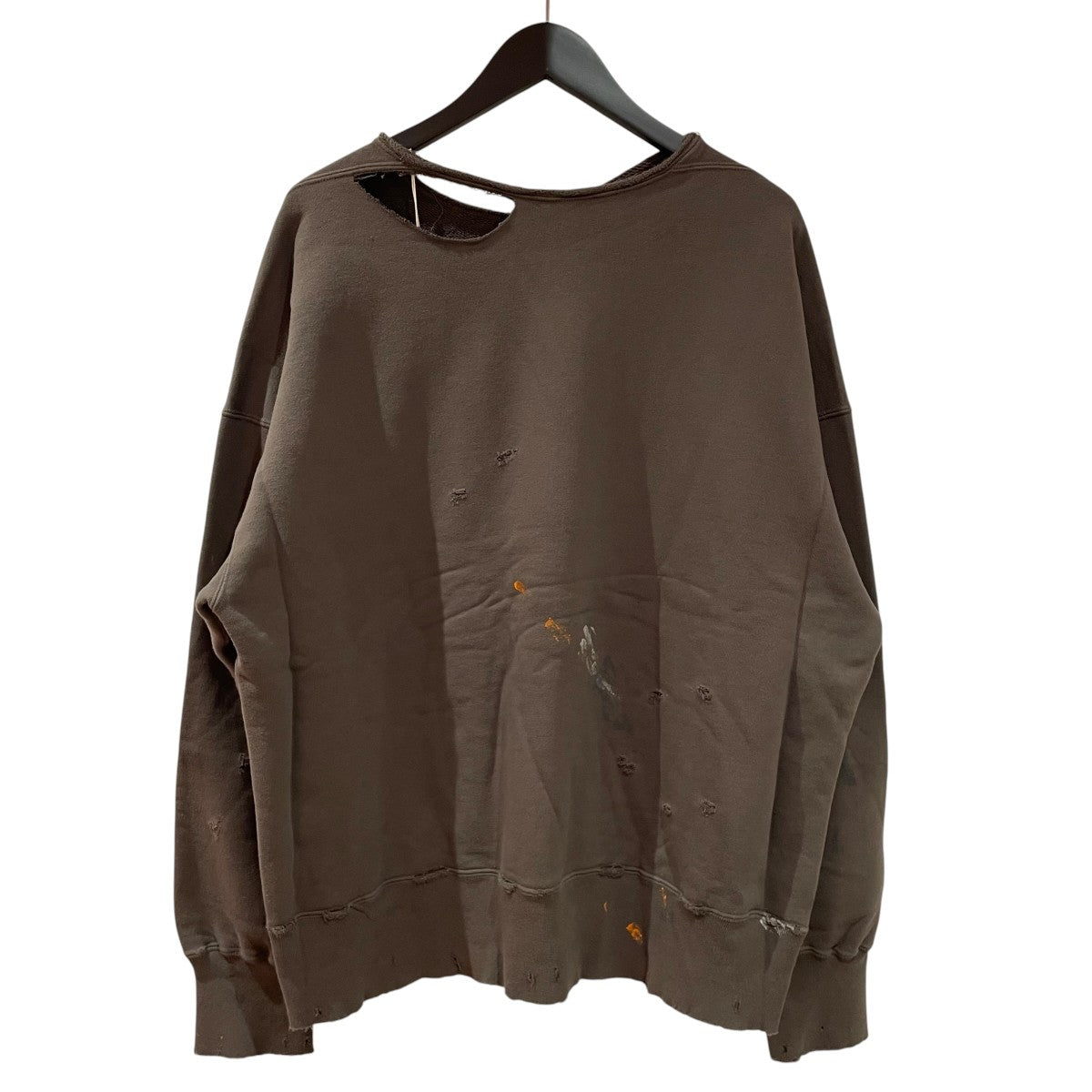 ANCELLM HOODIE CUTOFF CRASH SWEAT SHIRTスウェットANC-CT31 古着・中古-2枚目のアイテム画像
