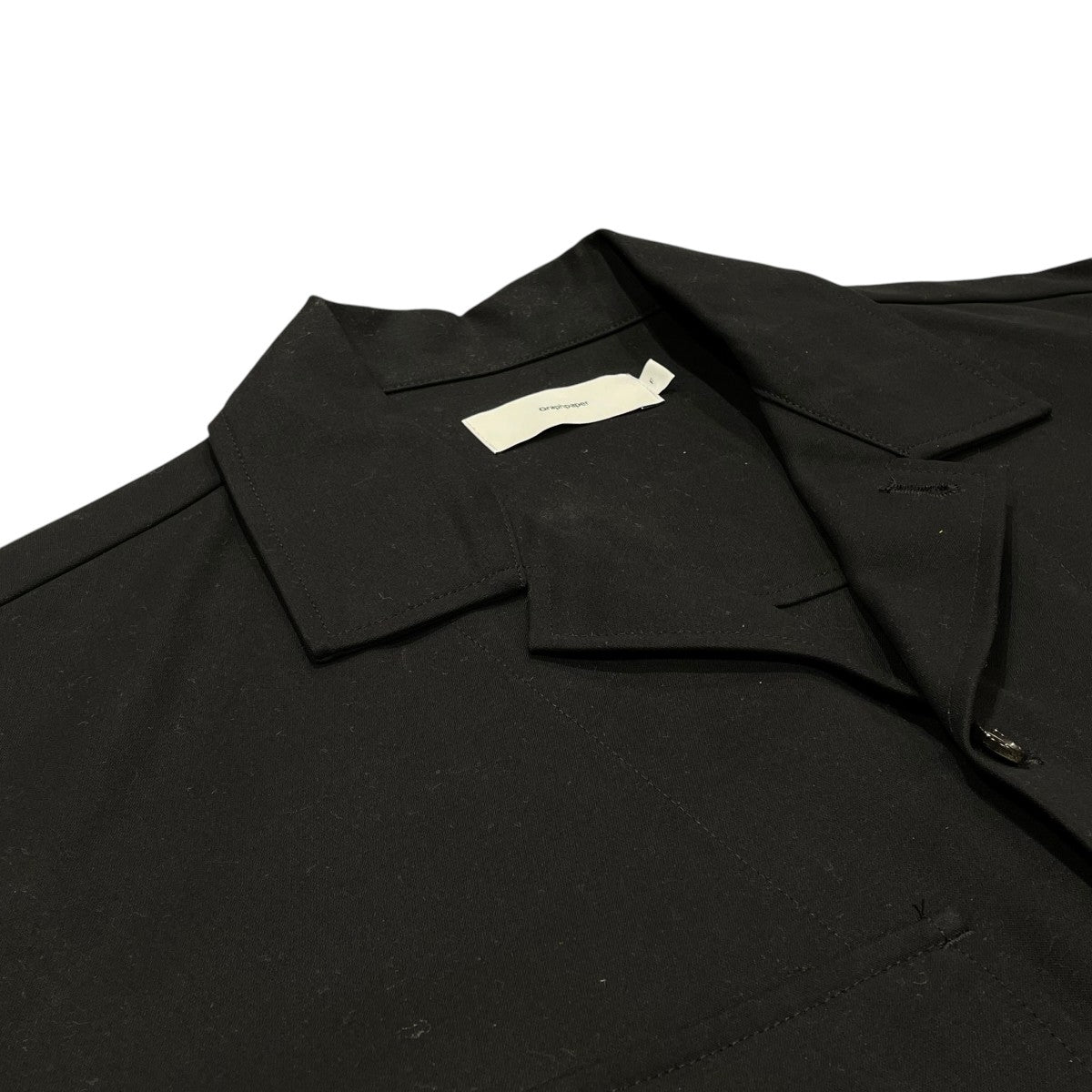 Graphpaper Double Cloth Peach Military ShirtジャケットGM203-50206 古着・中古-3枚目のアイテム画像