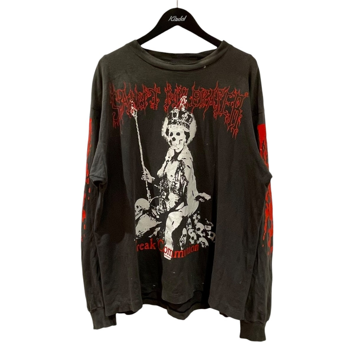 SAINT MICHAEL SAINT IS A KISS LS TEE長袖TシャツSM HR1 0000 028 古着・中古-1枚目のアイテム画像